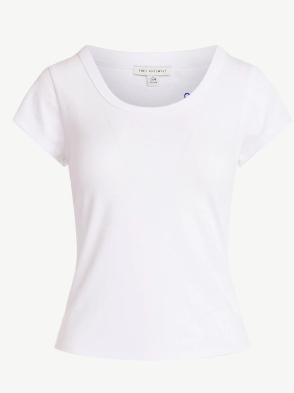 (293)Free Assembly Women's Scoop Neck Tee